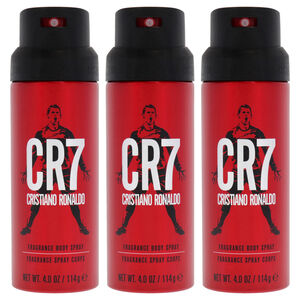 CR7 by Cristiano Ronaldo for Men - 4 oz Body Spray - Pack of 3